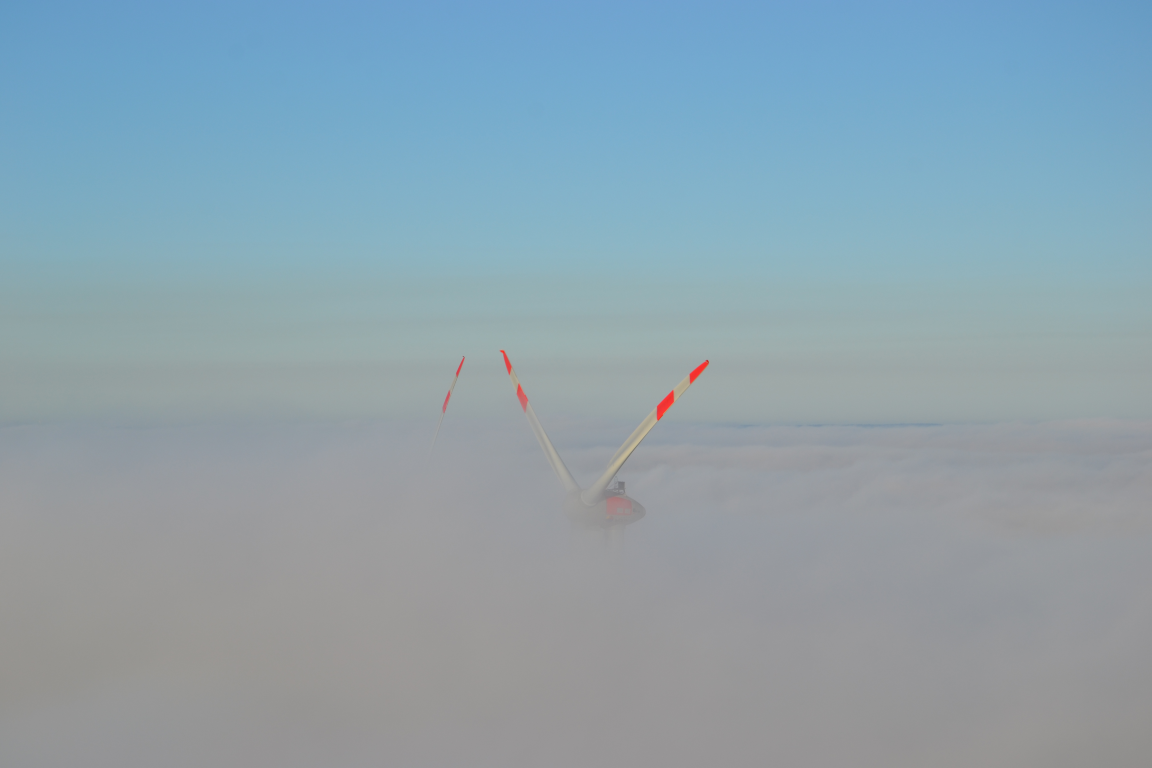 Windrad im Windpark Wolfhagen