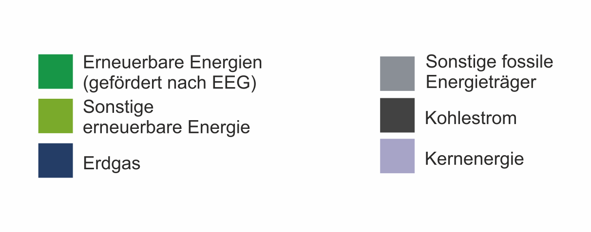 Legende zur Stromkennzeichnung 2025 mit den dargestellten Energieträgern SWW-Strom_Basis_2025
